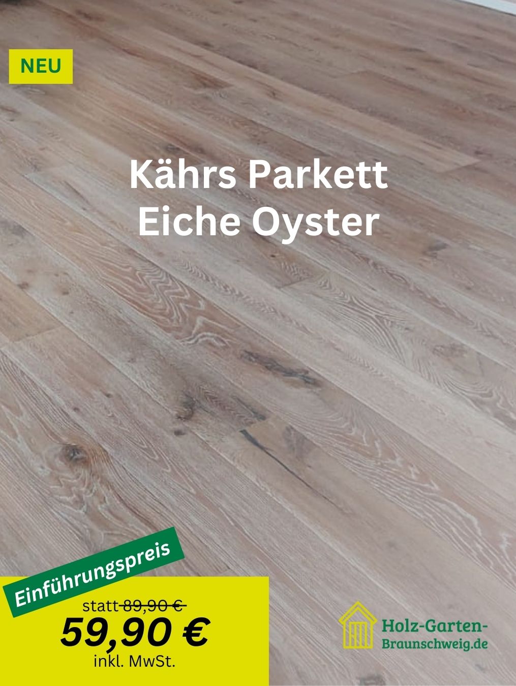 Kährs Parkett Eiche Oyster bei Holz Garten Braunschweig