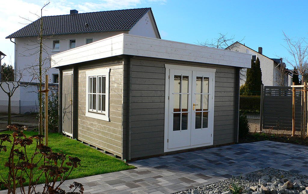 Gartenhaus Pultdach von Holz Welt Braunschweig - Referenz